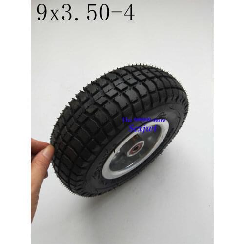 Free Shipping New Electric Scooter9X3.50-4Wheel Rims with Inner Tube Fits Gas Scooter Pocket Bike Electric Tricycle
