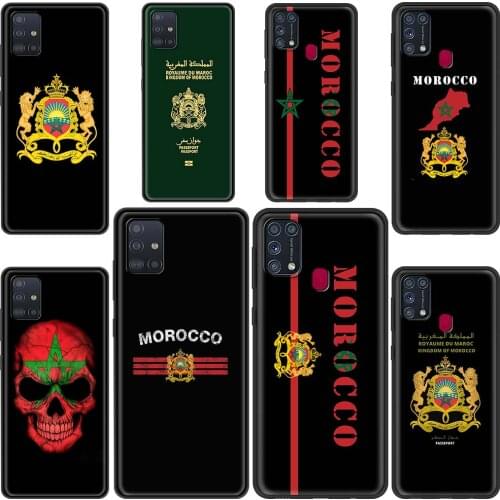 Morocco Flag Passport Phone Case For Samsung Galaxy M51 M31 M31s M30 M21 M11 M01 F41 A9 A7 2018 Cover Shell