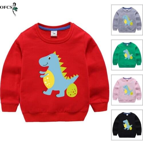 Children Hoodie Sweatshirt Male Sweatshirt Autumn Kids Cartoon Knit jumper Sweater Tops Boys Girls Full T-shirt Cotton Clothes