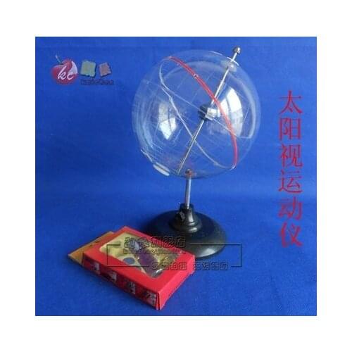 Geographic astronomy demonstrates experimental equipment Sun operating analog instrument