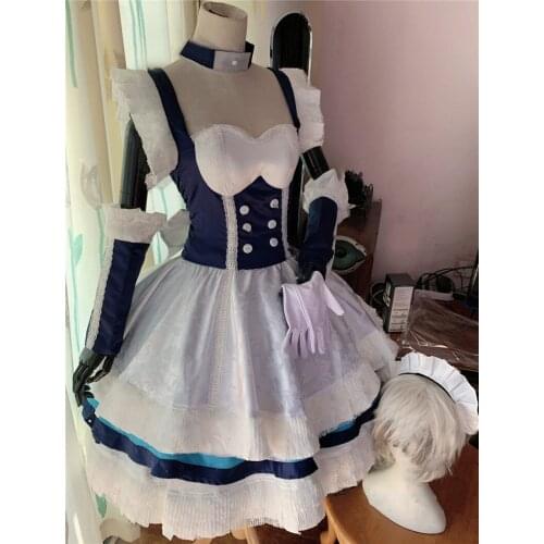 Hot Game Azur Lane HMS Belfast Cosplay Costume Lovely Original Skin Maid Outfit Activity Party Role Play Clothing Custom-Make