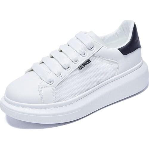 Summer Open Mesh Hollow White Shoes Women Board Shoes Student Sneakers New Arrival Breathable Casual Shoes Size 35-40 Sport Shoe
