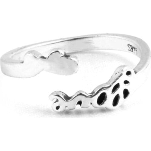 Love Hug Ring 925 Sterling Silver Adjustable UNIQUE DESIGN Unique Fashion Gift Suitable For Proposal Jewelry Polishing Finger