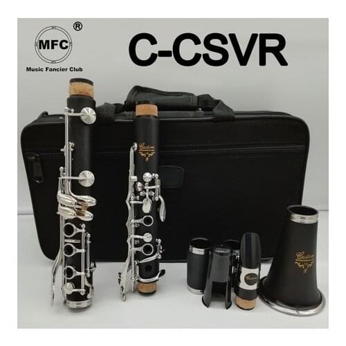 MFC Professional Bb Clarinet CSVR Bakelite Clarinets Nickel Silver Key Musical Instruments Case Mouthpiece Reeds Accessories