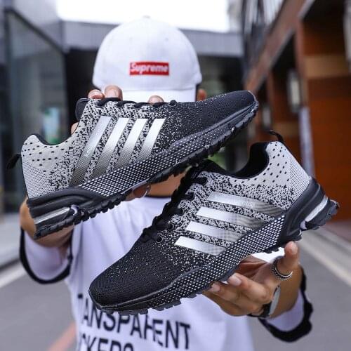 Men Sneakers Mesh Breathable Casual Men Shoes Comfortable Non-Slip Stable Shock Absorption Light Women Shoes