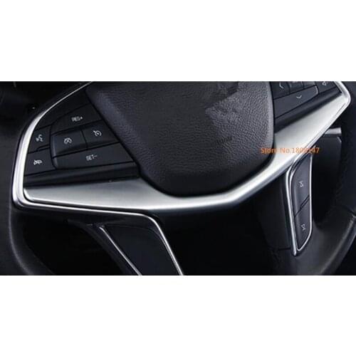 Car Sticker Cover Steering Wheel Interior Kit Switch Trim Lamp Frame 1pcs For Cadillac XT5 2017 2018 2019 2020