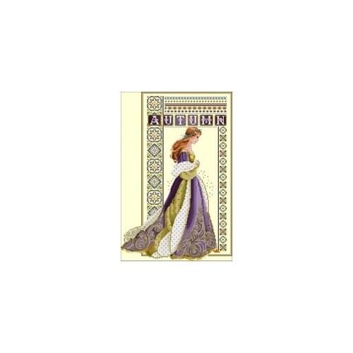 NN YIXIAO Counted Cross Stitch Kit Cross stitch RS cotton with cross stitch seasons girl