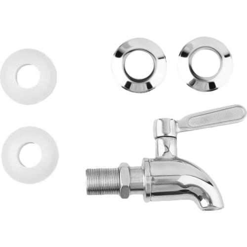 New Durable Stainless Steel Beverage Drink Dispenser Wine Barrel Spigot Faucet Tap For Home Bathroom Kitchen