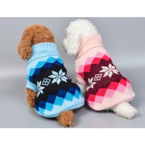 Pet Dog Clothes Christmas Autumn Winter Warm Soft Knitting Dog Coat Pet Dog Vest Sweater For Small Medium Dogs Pet Supplies