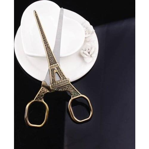 DIY Gift Craft Gold Tower Small Scissors Crafts Craft Tool Household Fabric Thread Sewing Scissors Fabric Cutter Tailor Shears