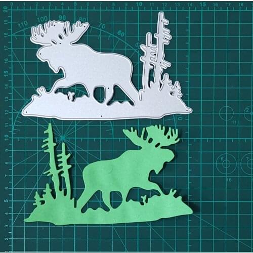 Christmas Tree & Christmas Deer Elk Metal Cutting Dies For Stamps Scrapbooking Stencils DIY Paper Album Cards Decor Embossing