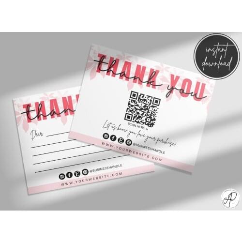 Blush Pink Unique Business Cards with QR Code for Small Business Owners,Beauty Business Owners and Freelancer Professionals