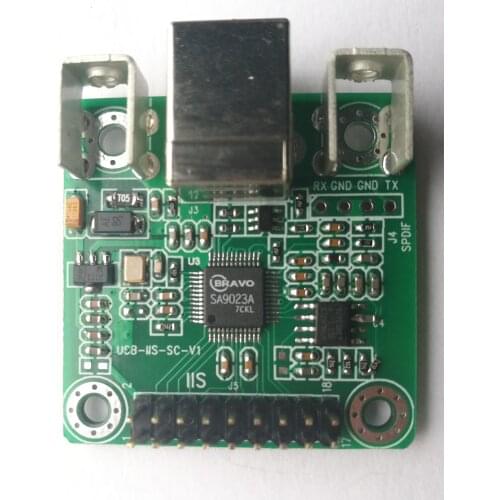 USB Sound Card Playback and Recording Two-way I2S IIS 32bit, USB to SPDIF Coaxial Input and Output 192K