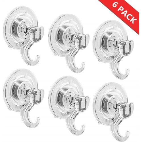 Yooap suction cup hook 6-piece shower suction cup hook bracket strong suction cup can withstand 5 kg for kitchen bathroom