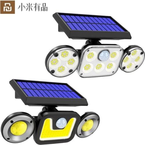 Youpin Solar Wall Light Human Body Induction High Bright Garden Lights 83 COB LED Rotatable LED Waterproof Outdoor Street Lamp