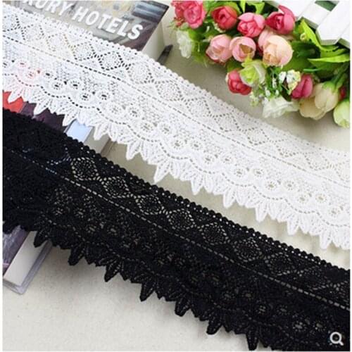 1PCS Water Soluble Polyester Embroidered Lace Trim Ribbon Handmade DIY Sewing Accessories Clothing Crafts For Costume Hat Decor