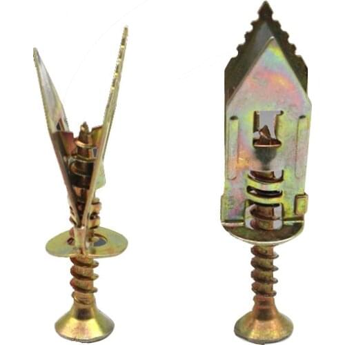 18/100 Set Expansion Screw Drive-in Percussion Type Gypsum Board Expansion Safety Nail-in Anchor with Screw