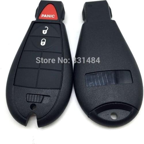 2+1 No Chip 3 Buttons Remote Case Smart Key Shell For Chrysler 300 Town & Country Dodge Challenger Charger Durango