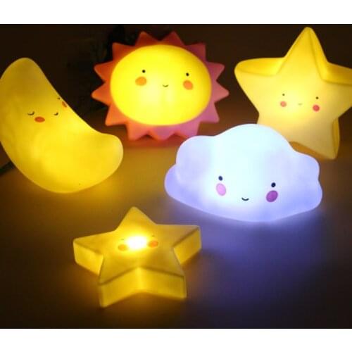 2020 New Year Cute Kids Toys Glow LED Night Light Feeding Light Baby Sleeping Toy Kids Christmas Gifts for New Year Party Favors