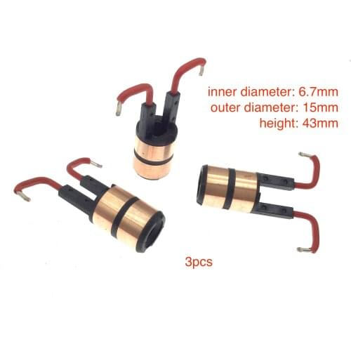3pcs for Chery automobile generator slip ring garland copper head copper ring current collector ring