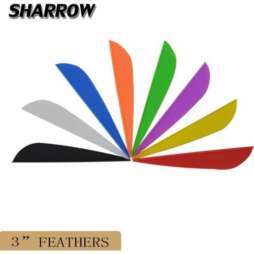 30pcs 3inch Drop-shaped Arrow Feathers Hunting Compound Recurve Bow Shooting Arrow Shaft Rubber Feathers Reduce Air Resistance