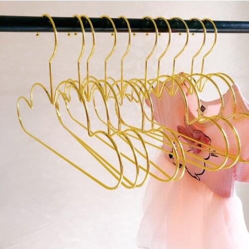5pcs Nordic Gold Iron Mini Coat Hanger Cloud Shape Wall Hook Storage Organizer Decoration Tool For Baby Kid Clothes Dress Towel
