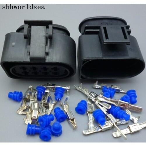 Shhworldsea 8 Pin 3.5mm 3A0 973 834 3A0 973 734 Female Male 3A0973834 3A0973734 Automobile Electrical Connector Sockets For VW