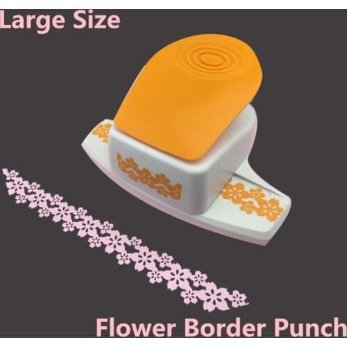 Diy Tool Large Paper Sakura Hole Puncher for Scrapbooking Embossed Machine Coaster Photo Frame Flower shape Border Punch