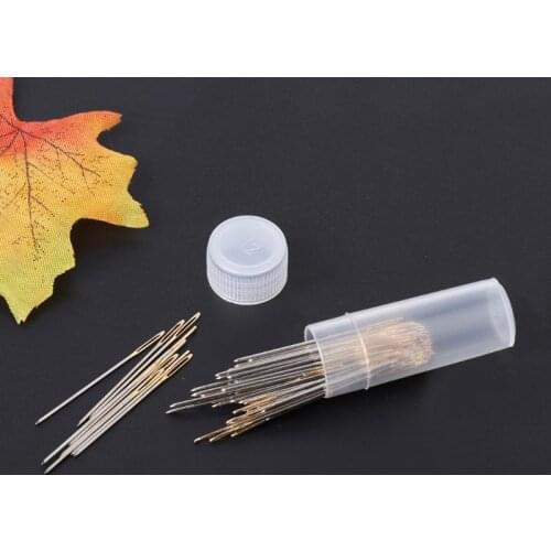 100 PCS Tail Embroidery Fabric Cross Stitch Needles Craft Tools Size 26 For 14CT X7YD