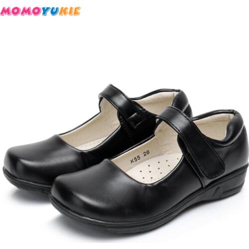 Kid Girl Party Shoe PU Patent Leather Princess Sneakers Fashion black 2019 Spring Summer Kids Sandal School Shoes For Children