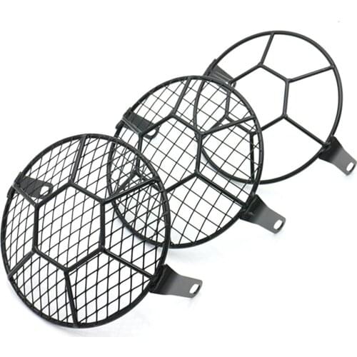 1pcs Motorcycle Headlight Grill Cover Side Mount Headlight Bracket Cover Motorcycle External Light Lampshade For Harley