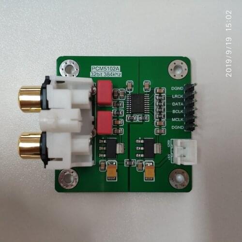 PCM5102A decoding module Bluetooth i2s input 32bit 384Khz diy