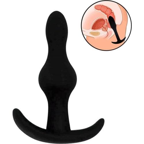 Soft Silicone Anal Butt Plug Vaginal G-spot Stimulation Massager Backyard Bead Masturbation Anal Dildo Sex Toys for Beginner