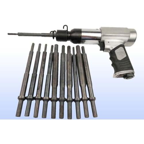 Air Pneumatic Valve Guide Dismounting Punch Tool Air Impact Shovel with 5/5.5/6/6.6/7/8/9/9.5/10/10.5/11Mm Plunger Chip