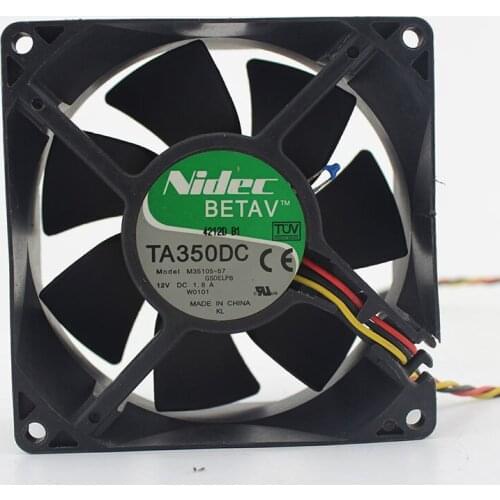Nidec TA350DC M35105-57 9cm 9238 DC 12V 1.8A 3 Line Thermal Sensor Chassis Server Inverter Cooling Fan