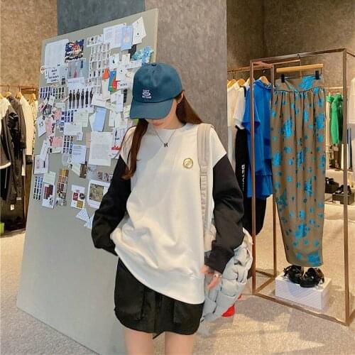 2021 New Autumn High Quality Women Sweatshirt Print Loose Men Pullovers Fashion Casual Elegant Cotton Unisex Sweatshirt T544