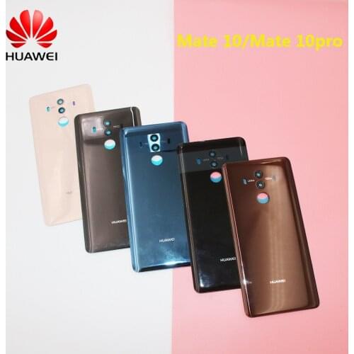 Origianl HUAWEI Mate 10/10 Pro Back Battery Cover Rear Door Housing Glass Panel Replacement Parts Mate 10 With Camera Lens Cover