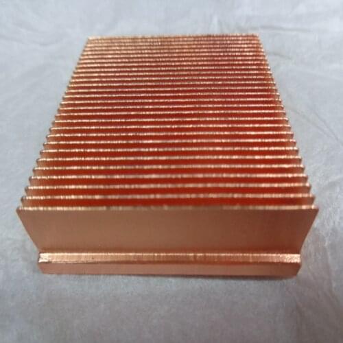 Pure Copper Heatsink 100x40x11mm Skiving Fin Heat Sink Radiator for Electronic RAM Chip LED VGA Cooling Cooler