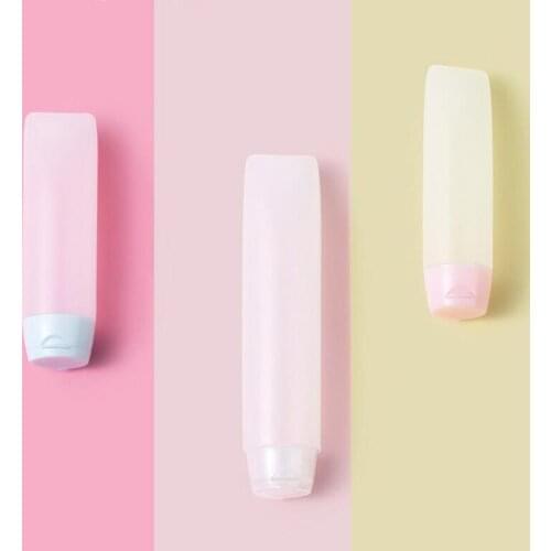 Pink/Blue Empty Bottle 30ml 50ml Cosmetics Refillable Containers Travel Cream Lotion Shampoo Tube Squeeze Bottles 50pcs/lot