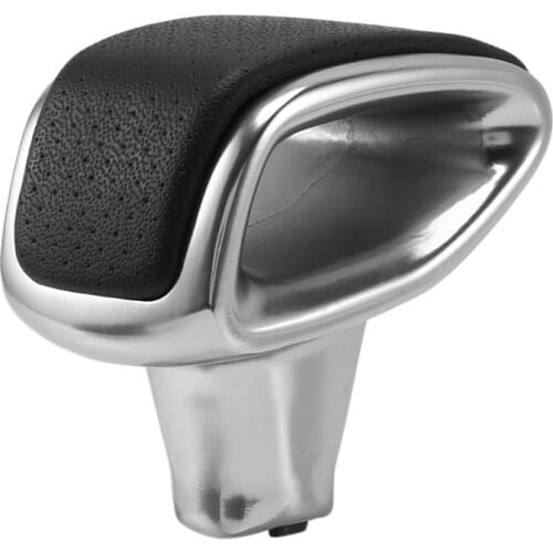 Car Gear Shift Knob Leather Metal Gear Shift Head with Hole for Benz G-CLASS G500 G350 G63 G65 G55 W463 AT Type