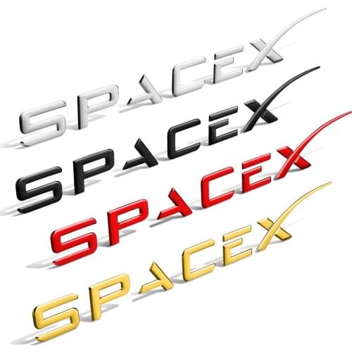 Car Styling For Tesla Model 3 X Y S SPACEX Trunk Rear Tailgate Letters Logo Emblem Sticker Decals Nameplate Accessories