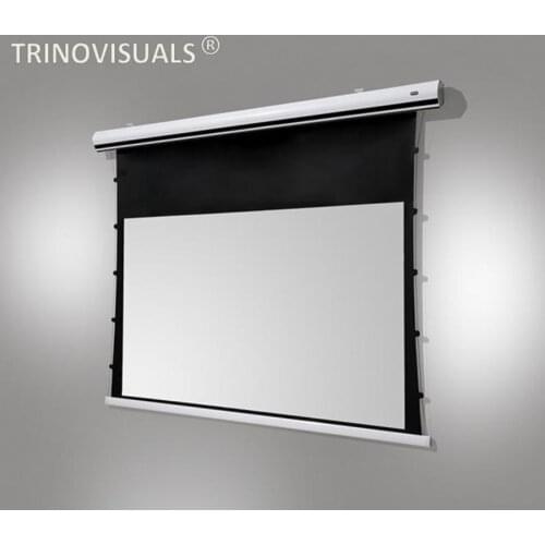 T1MWGU,2.35:1,Tension electric motorized projection screen,with Matte grey material for Hometheater,8K 4K Ultra HD Ready Ceiling