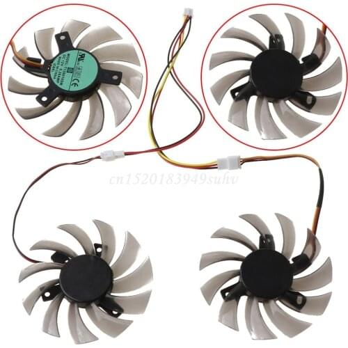T128010SM 75mm 3Pin Cooling Fan for GTX 460 465 560Ti Graphics Card Cooler Fan
