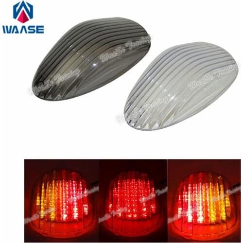 For Kawasaki Vulcan 900 Classic LT Custom 2006 2007 2008-2014 E-Mark Rear Tail Light Brake Turn Signals Integrated LED Light