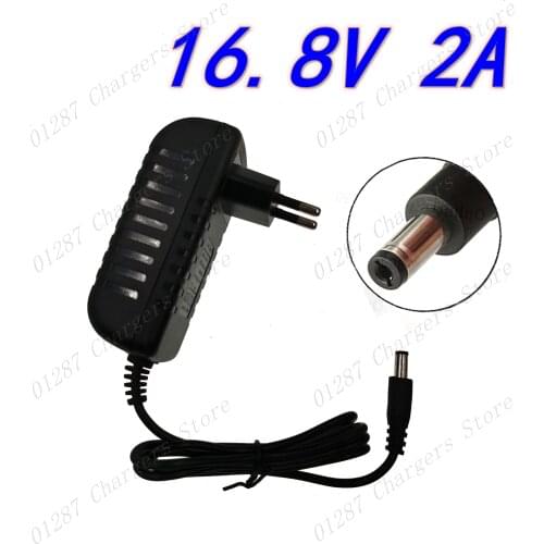 16.8V 2A Screwdriver Charger For 18650 Lithium Battery 14.4V Series Lithium li-ion Battery Wall Charger AC 100V-240V EU/US Plug
