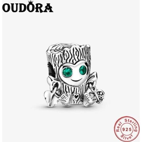 925 Sterling Silver Sweet Tree Monster Charm Fit Original Pandora Charms Bracelet 925 Silver Women Fasion Jewelry DIY Berloque