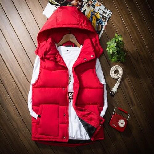 B 2019 Casual Spring Autumn Vest Men Winter Sleeveless Jackets Male New Couple Waistcoat Mens Vests Warm Outwear 9 coloer