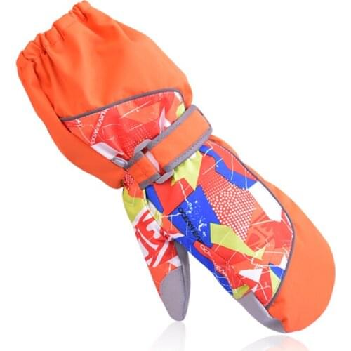 Snow gloves girls boys 2020 new kids winter professional waterproof warm gloves Christmas gift snow ski gloves for children