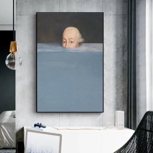 Famous Paintings Spoof Creative Portrait Canvas Prints and Posters Cuadros Wall Art Pictures for Living Room Home Decor Unframed