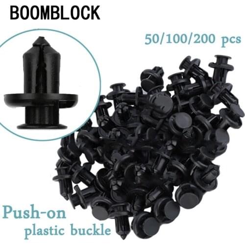 10mm 50Pcs Vehicle Car Bumper Clips Fastener Rivet Door Panel Fender Liner For Toyota Seat Leon Jeep Renegade Skoda Fabia Rapid
